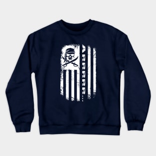 Distressed Pirate Flag Crewneck Sweatshirt